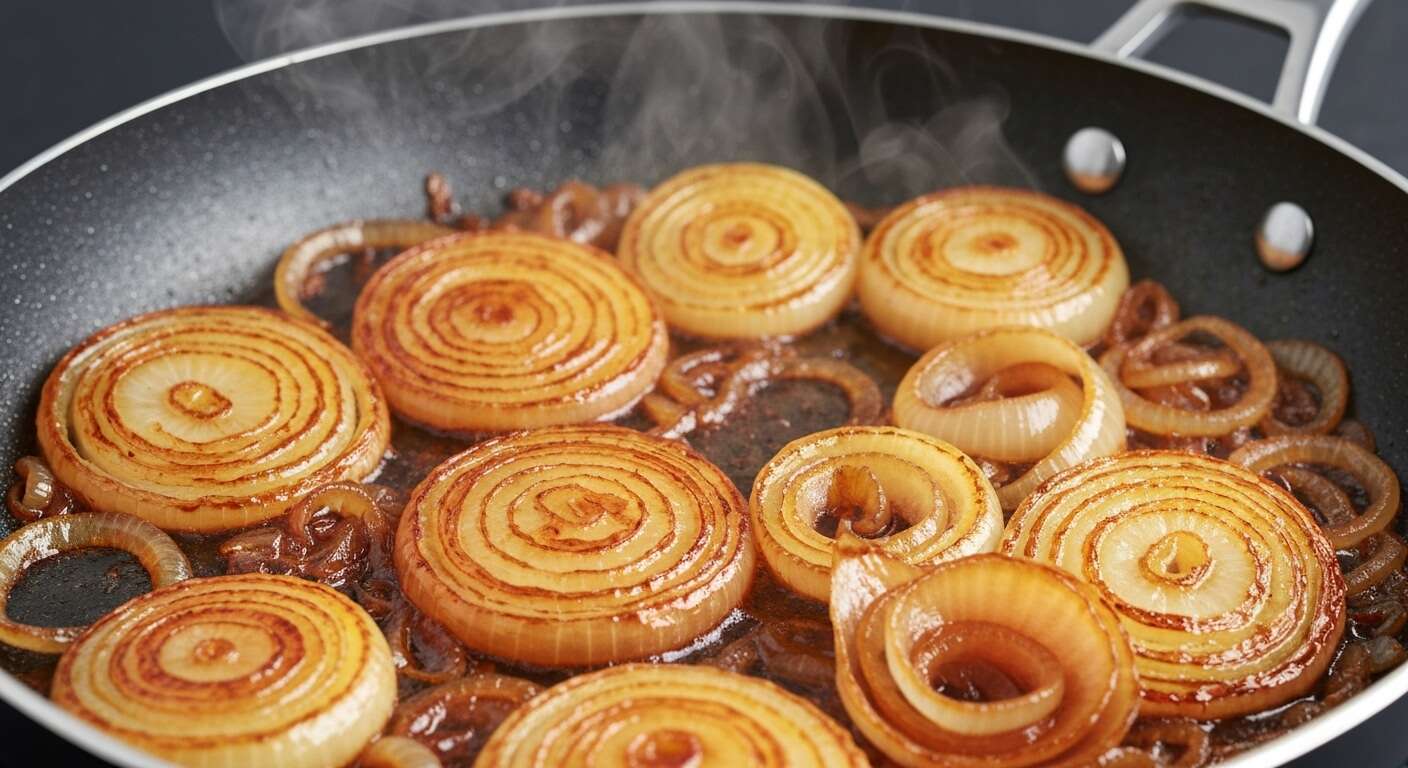 L'erreur de ne pas assez cuire les oignons pour une pissaladière, ce qui la rend fade et sans saveur