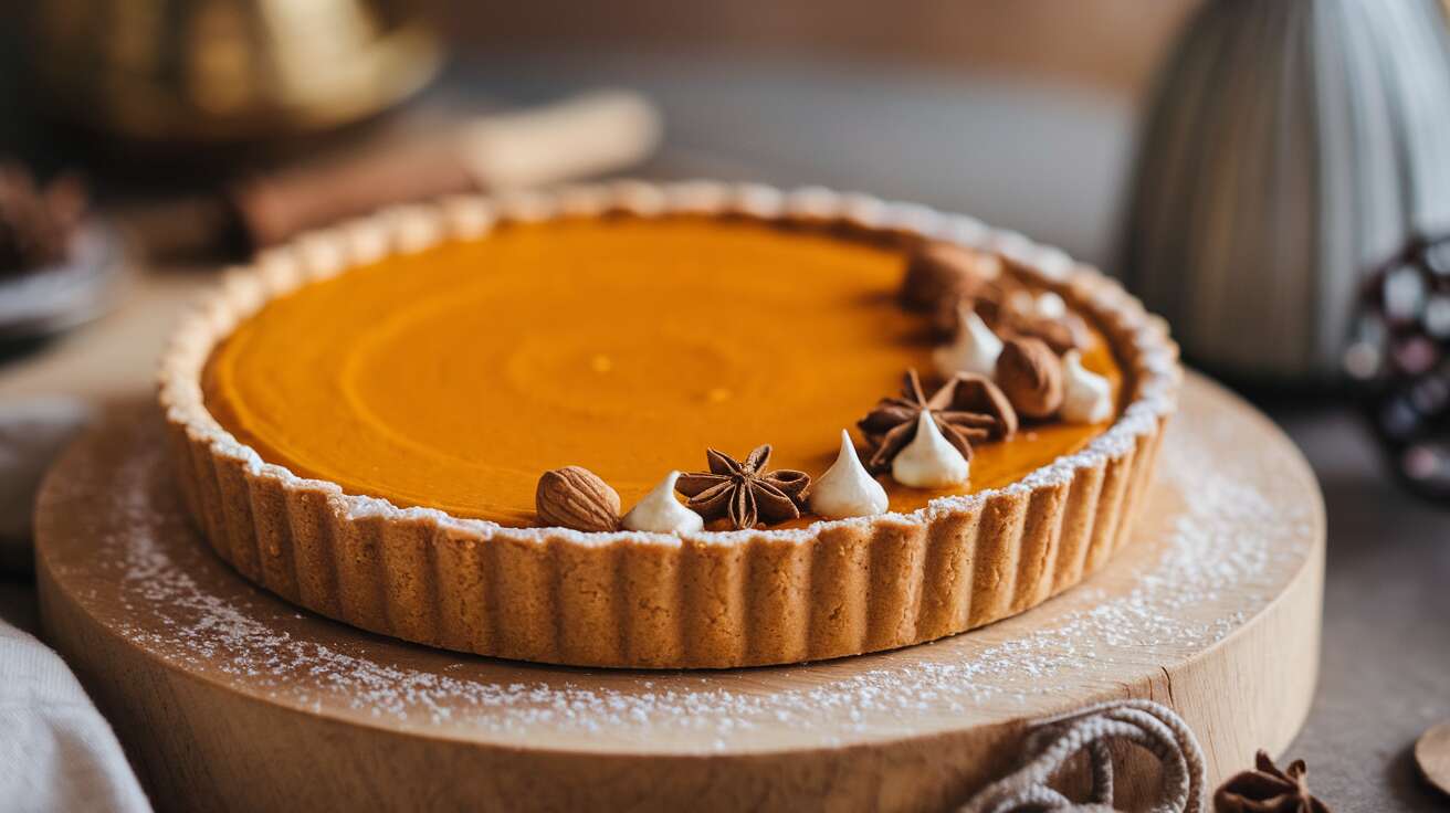 « Cette recette de tarte au potimarron et aux épices douces, c’est un peu comme le « pumpkin pie » américain, mais en mieux »