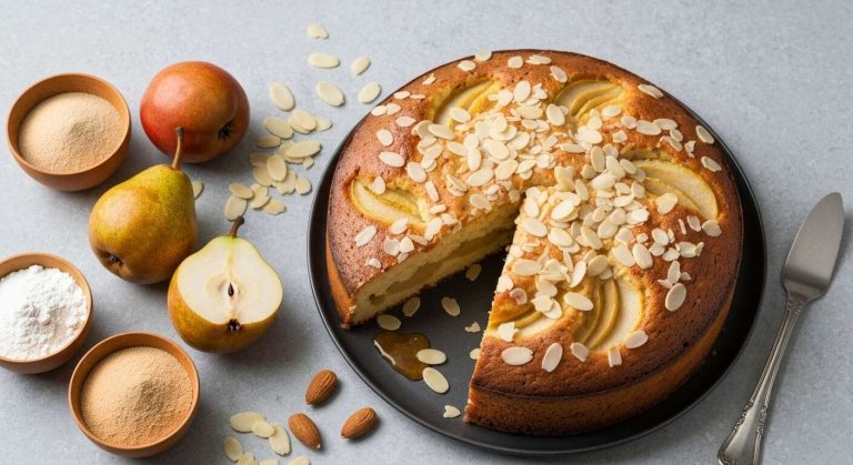 « Ce gâteau aux poires et aux amandes est si moelleux, c'est mon dessert d'automne préféré »