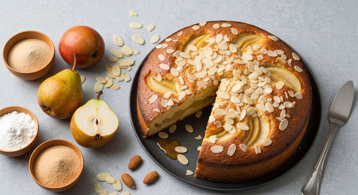 « Ce gâteau aux poires et aux amandes est si moelleux, c'est mon dessert d'automne préféré »