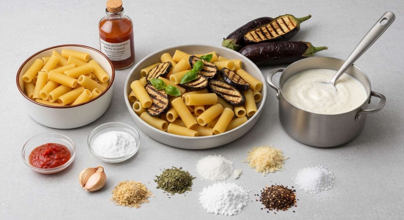 30 minutes pour ce plat de pâtes à la sicilienne, avec aubergines et ricotta