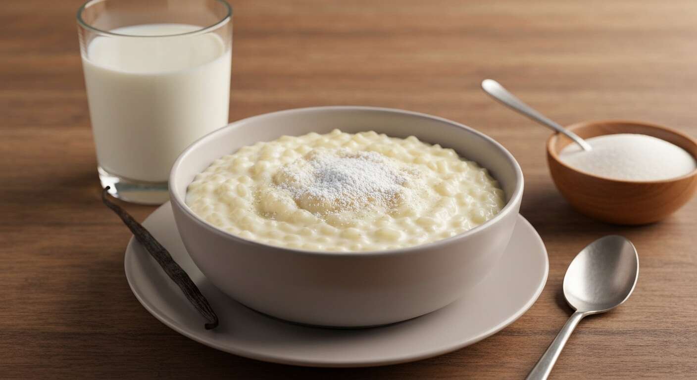 Une envie de dessert ? La recette du "riz au lait" crémeux à la vanille, un délice régressif
