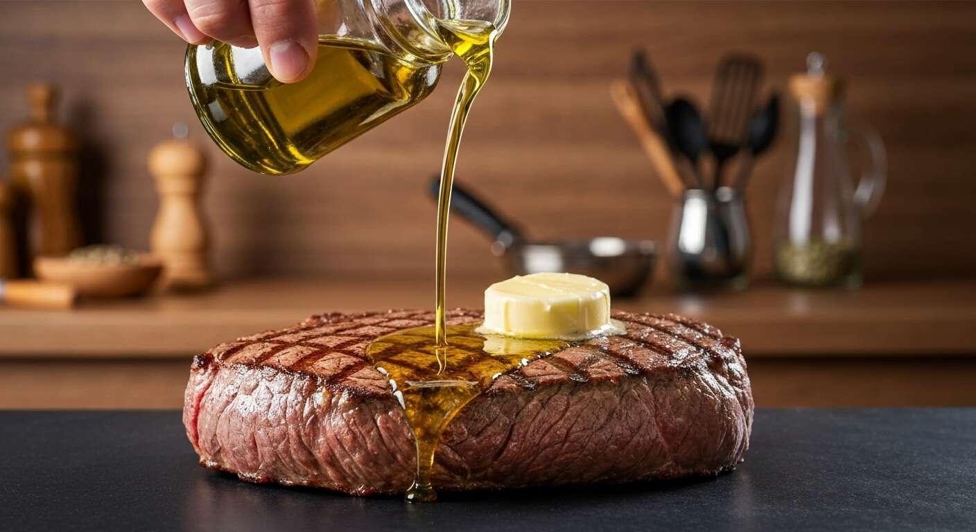 Beurre ou huile d'olive pour cuire un steak ? La réponse n'est pas celle que vous croyez et change tout au goût