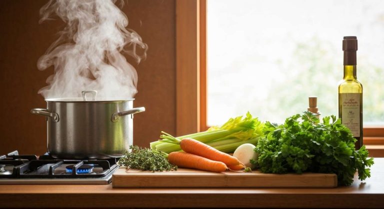 Le secret d'un bon bouillon maison ne réside pas dans la viande, mais dans les légumes et les aromates