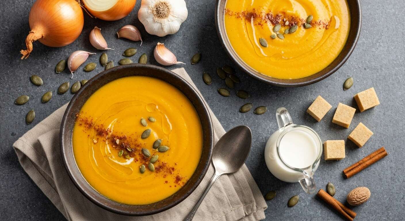 « Je prépare ce velouté de potimarron à la cannelle chaque année pour Halloween, c'est un succès garanti »