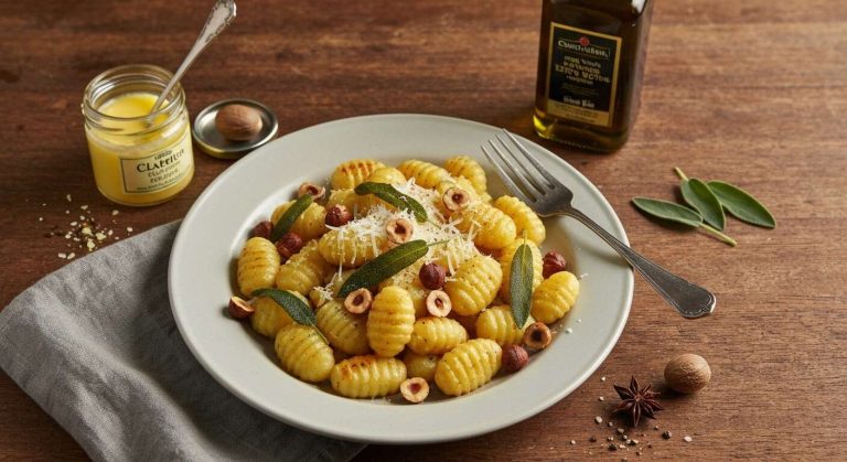 15 minutes pour ce plat de gnocchis poêlés à la sauge et aux noisettes, un classique italien revisité