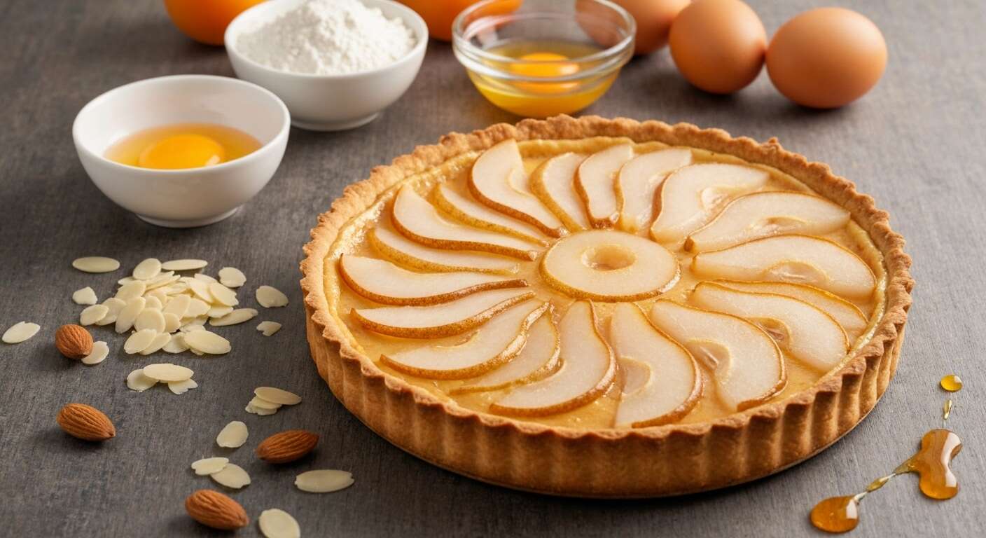 « Cette recette de "tarte bourdaloue" aux poires et à la crème d'amandes est un classique indémodable »