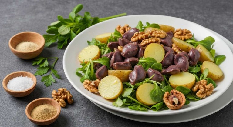 Un plat unique en 25 minutes ? Cette salade tiède de gésiers de canard et pommes de terre