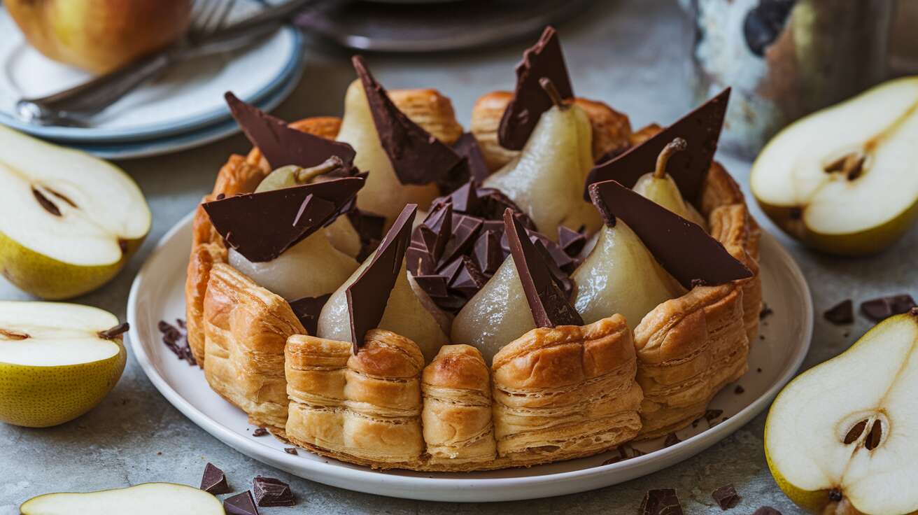 3 ingrédients suffisent pour ce dessert incroyable : des poires, du chocolat et une pâte feuilletée