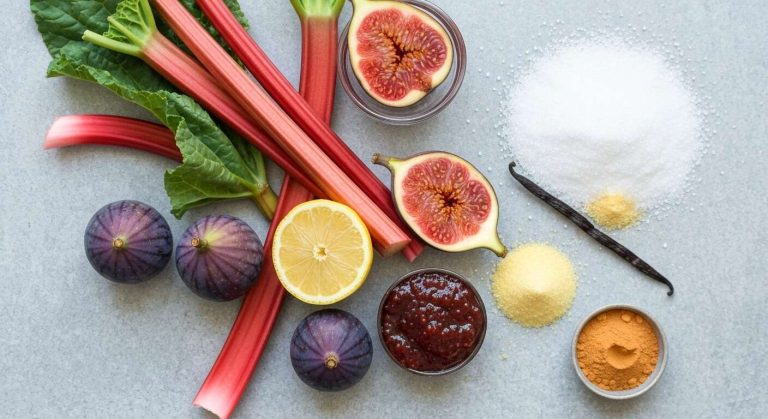 Confiture rhubarbe figues fraîches : recette maison savoureuse