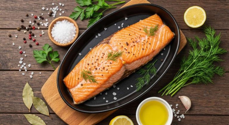 Saumon entier au four : recette savoureuse et facile