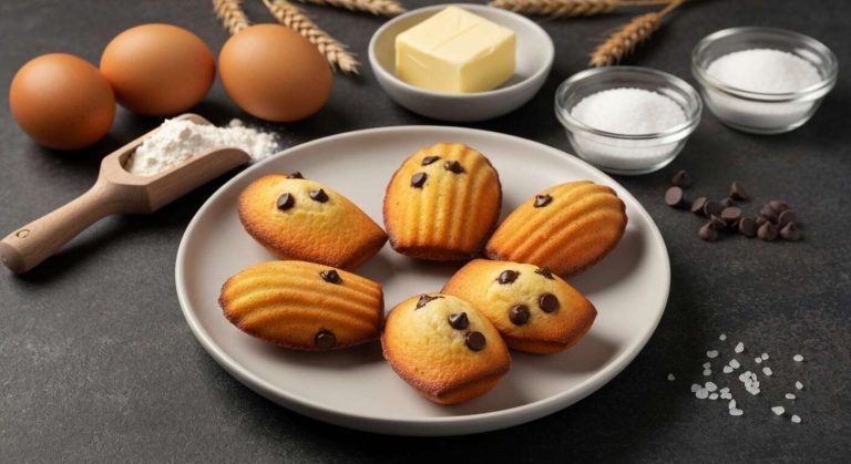Madeleines aux pépites de chocolat : recette facile et savoureuse