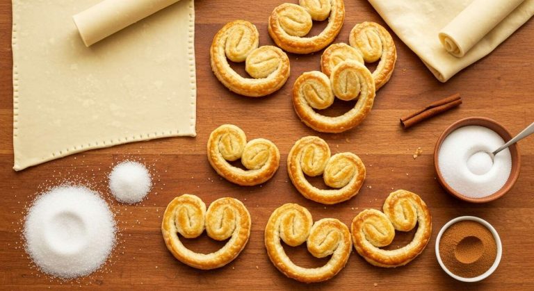 Recette facile de palmiers au sucre maison