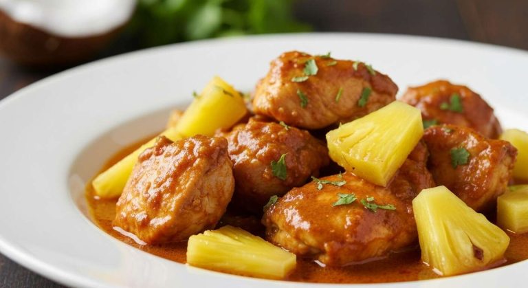 Poulet au Curry et Ananas : recette Savoureuse