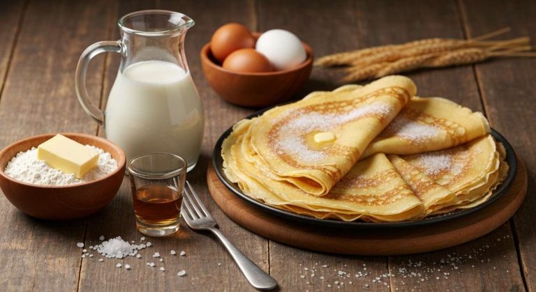 Crêpes parfaites avec 1 litre de lait : recette facile et rapide
