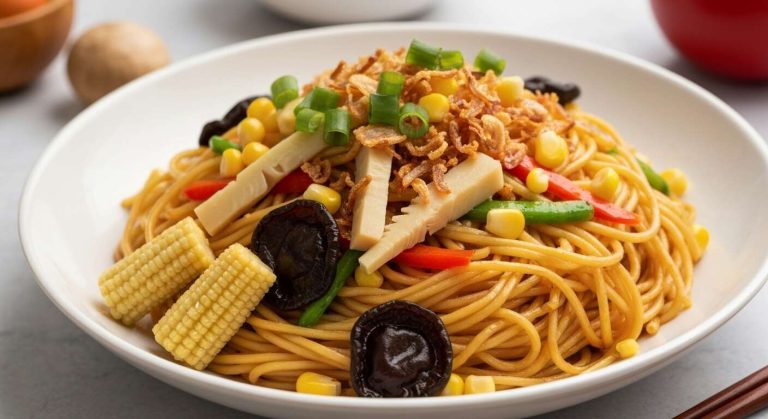 Mi xao : nouilles de blé sautées aux légumes
