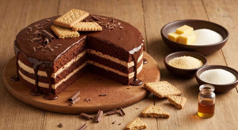 Gâteau chocolat et petits beurre : recette facile et gourmande