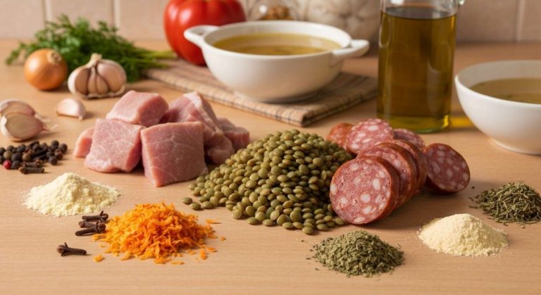 Petit salé aux lentilles : recette facile et savoureuse