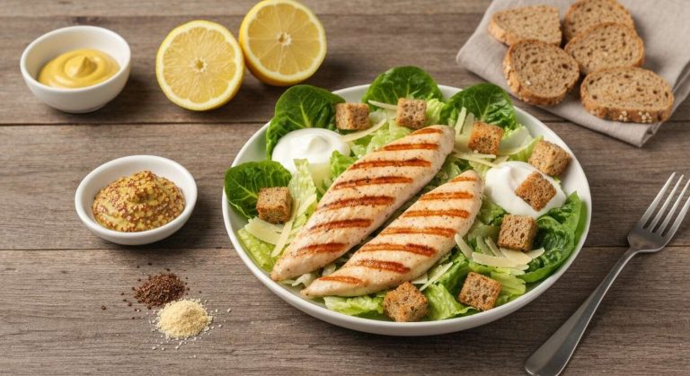 Salade César allégée : recette facile et délicieuse