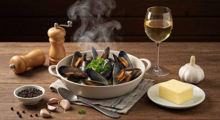 Moules marinières à la crème fraîche : recette facile et gourmande