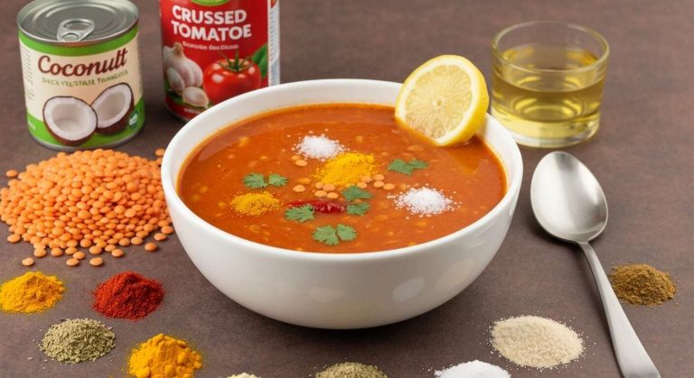 Soupe de lentilles corail épicée : recette savoureuse