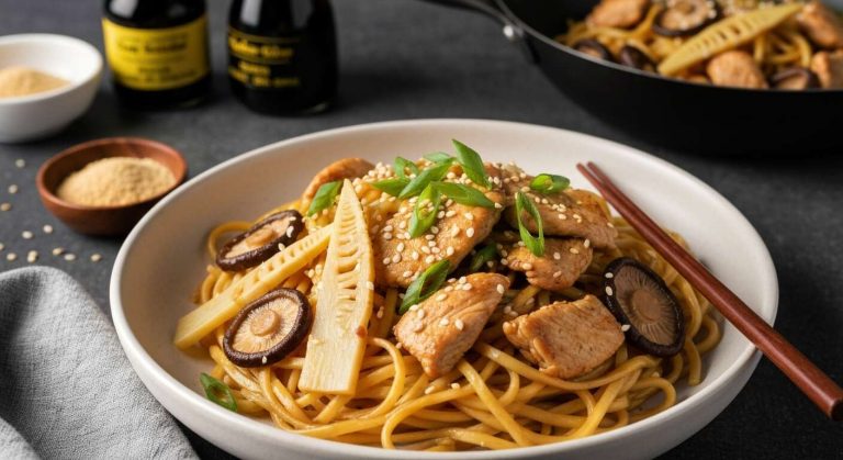 Nouilles sautées au poulet : une recette savoureuse et rapide