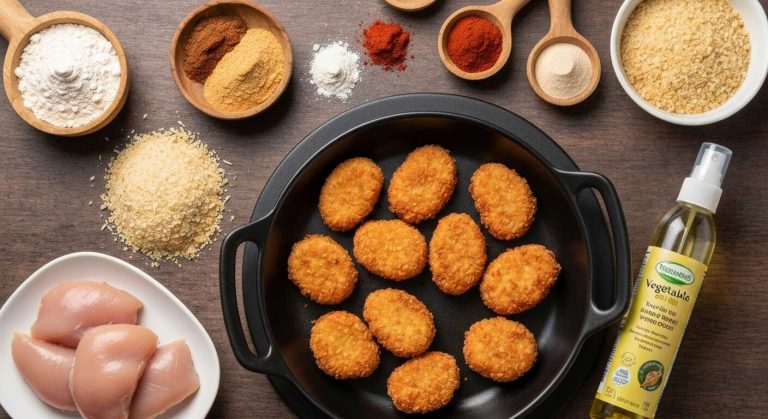 Nuggets de poulet à l'airfryer : recette facile et croustillante