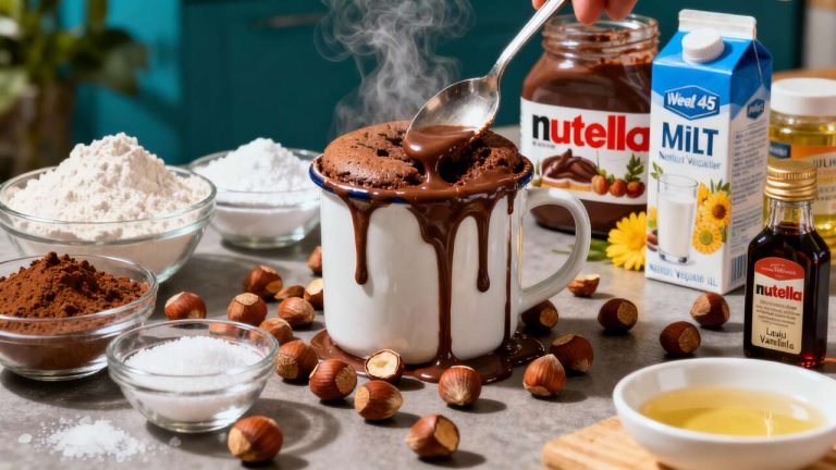 Mug Cake Nutella : recette rapide et gourmande