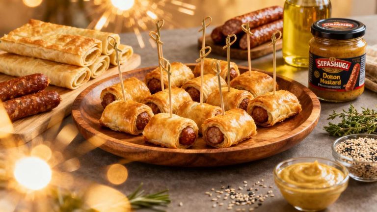 Petits roulés apéritifs à la saucisse : la recette facile et rapide