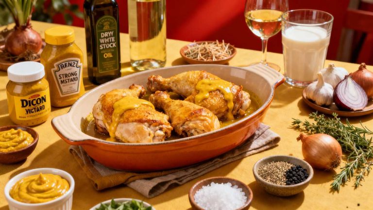 Cuisses de Poulet à la Moutarde : recette Savoureuse et Facile