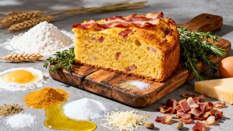 Recette facile de cake au lard