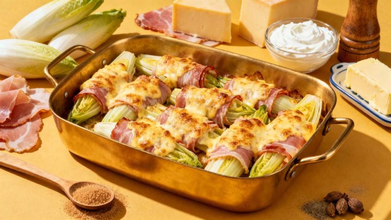 Recette Endives au Jambon et Maroilles par Cyril Lignac