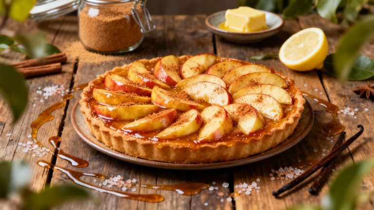 Délicieuse tarte aux pommes caramélisées : recette facile et gourmande