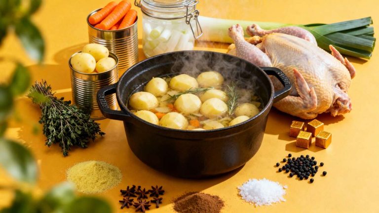 Poule au pot rapide à la cocotte-minute