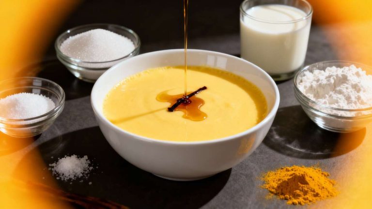 Crème anglaise sans œuf : recette facile et savoureuse