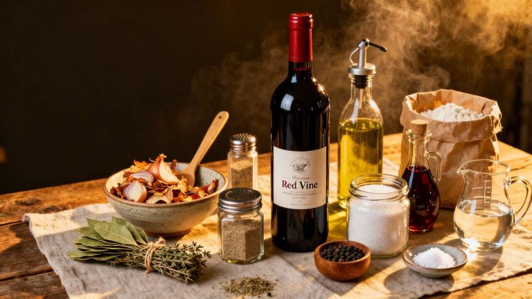 Recette de Sauce Vin Rouge Maison