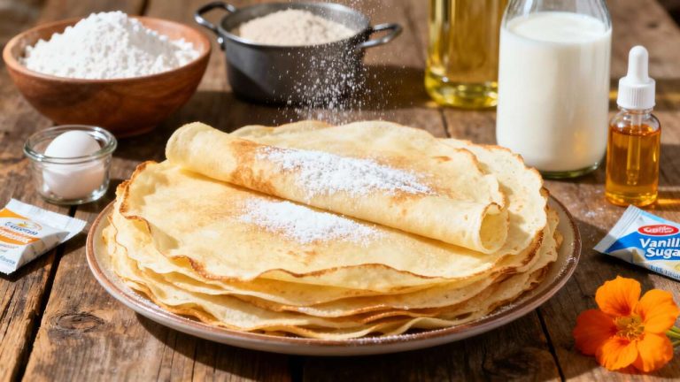 Crêpes légères à la Maïzena : recette simple et rapide