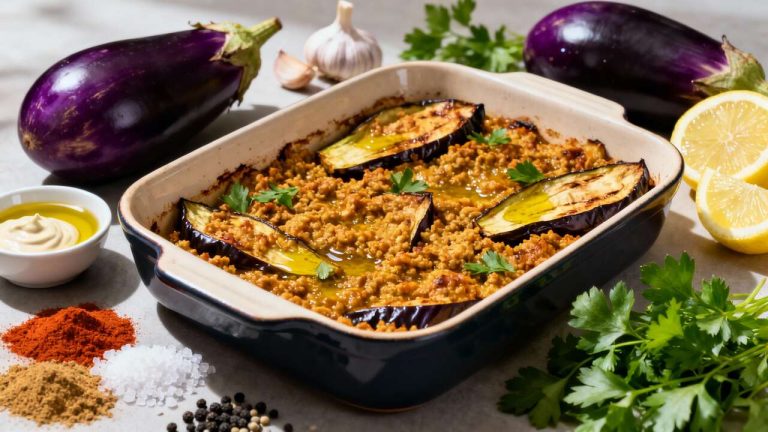 Caviar d'aubergine au four : recette facile et savoureuse