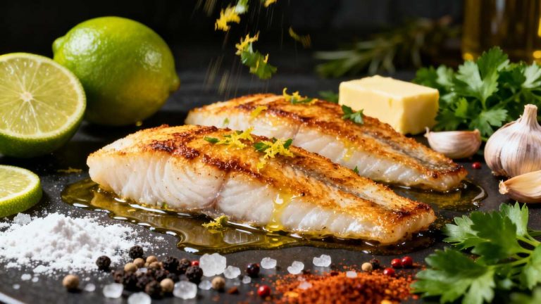 Filets de merlan poêlés au citron vert : recette savoureuse