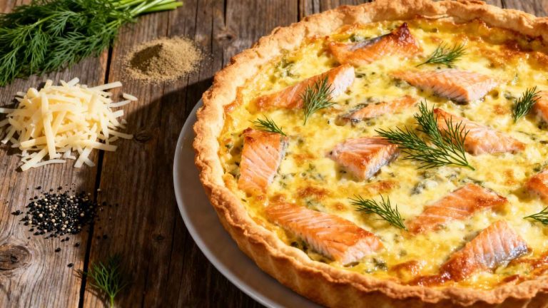 Recette de la quiche au saumon facile et savoureuse