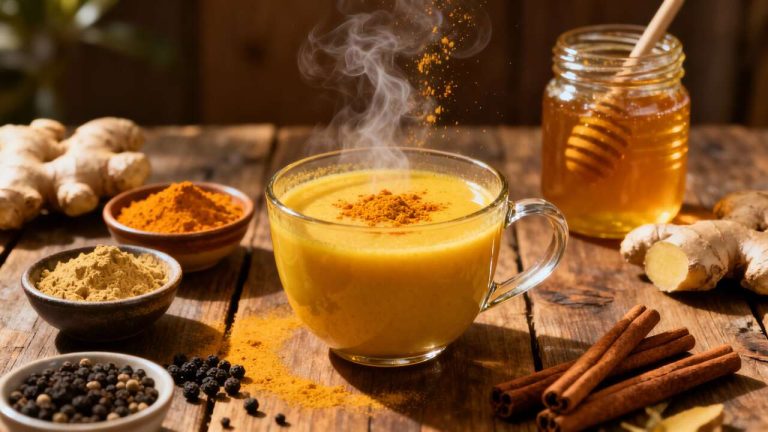 Infusion Curcuma Gingembre : recette Bien-être
