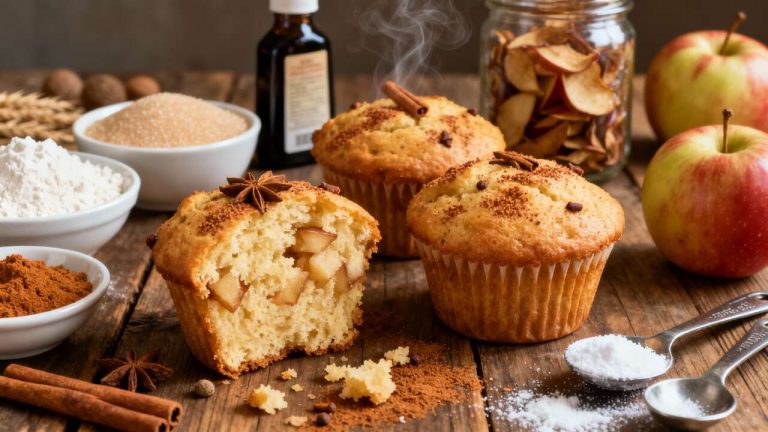 Recette de muffins aux pommes moelleux et savoureux