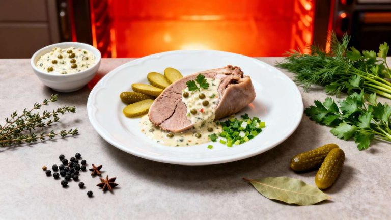 Recette de langue de veau sauce gribiche : un classique savoureux