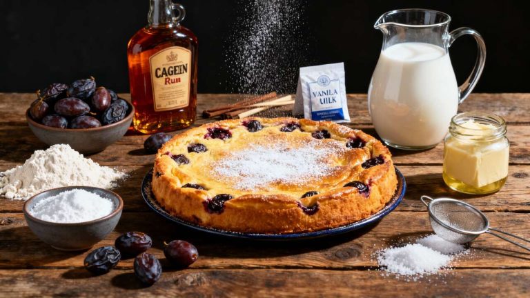 Recette de Clafoutis aux Pruneaux Facile et Gourmande