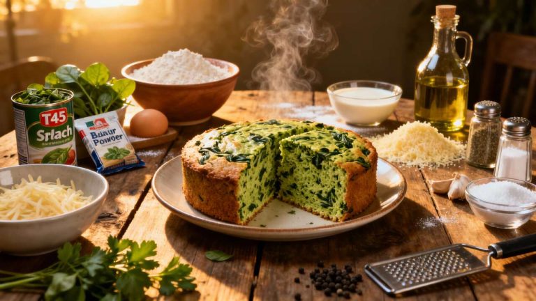 Recette de cake aux épinards facile et savoureuse