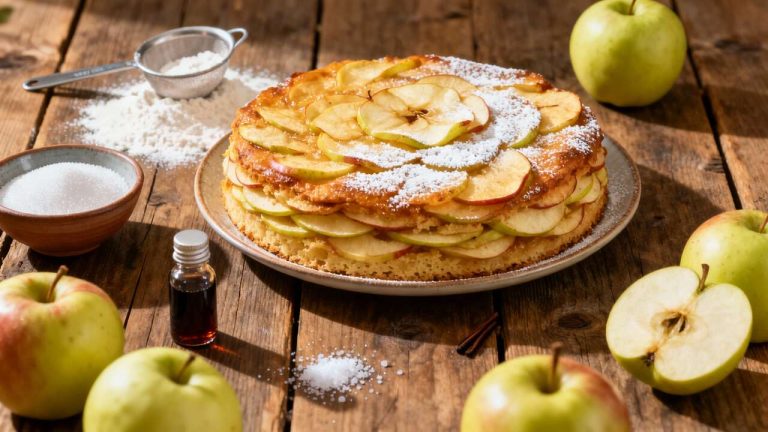 Gâteau invisible aux pommes : recette facile et savoureuse