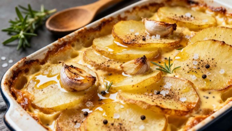 Gratin dauphinois sans lait : recette gourmande et crémeuse