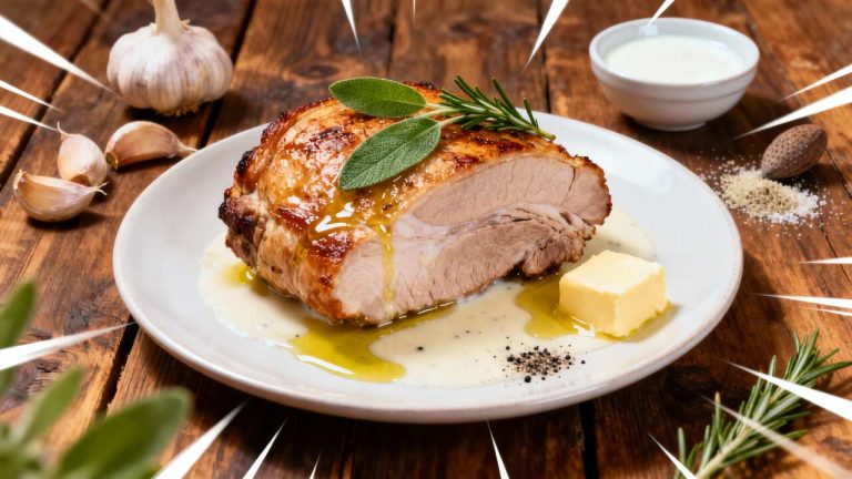 Rôti de porc au lait : recette savoureuse et onctueuse