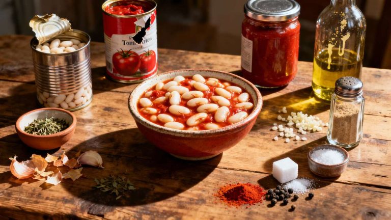 Recette de haricots blancs à la tomate