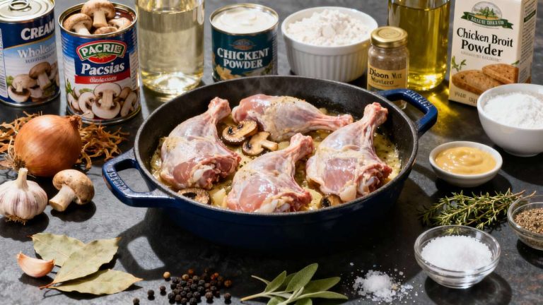 Gigolettes de lapin aux champignons de Paris : recette savoureuse et facile